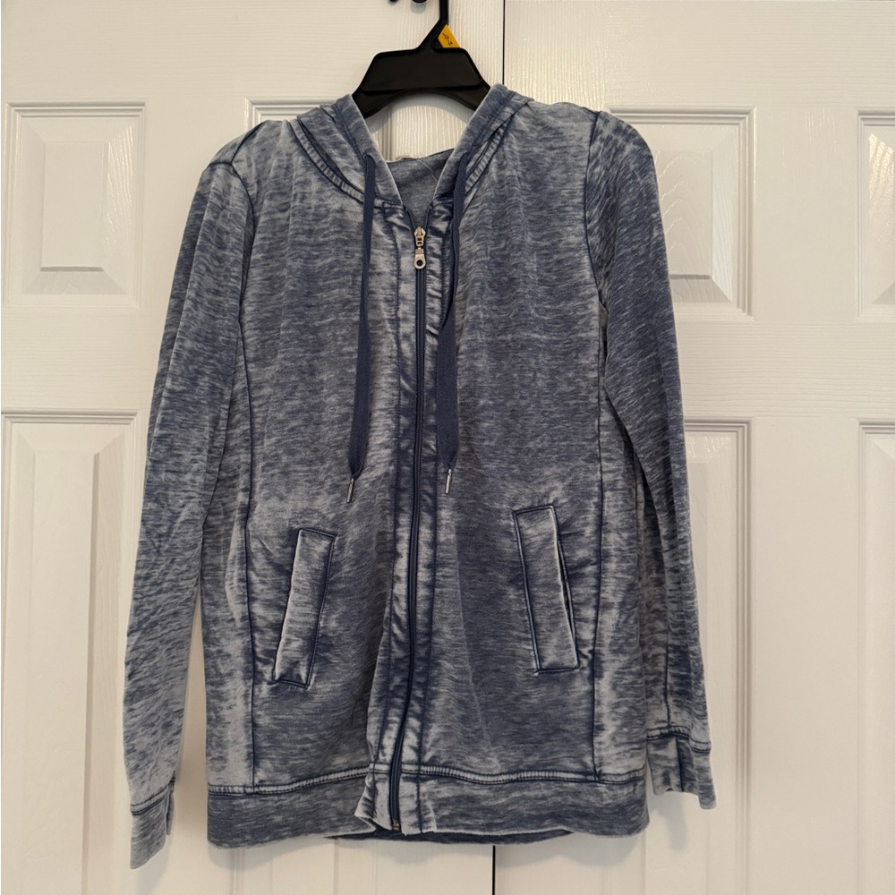 Blue Zip-Up Hoodie